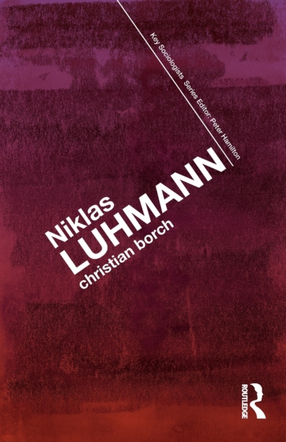 Niklas Luhmann, Paperback / softback Book