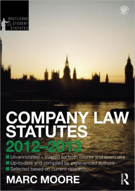 Company Law Statutes 2012-2013, Paperback / softback Book