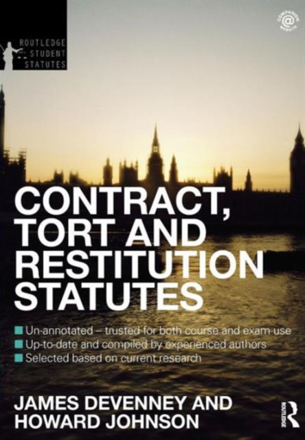 Contract, Tort and Restitution Statutes 2012-2013, Paperback / softback Book