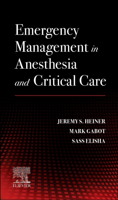 Emergency Management in Anesthesia and Critical Care, Paperback / softback Book