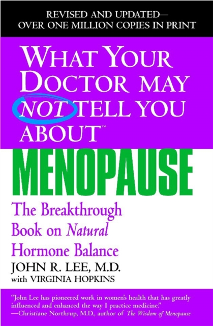 What Your Dr...Menopause, Paperback / softback Book