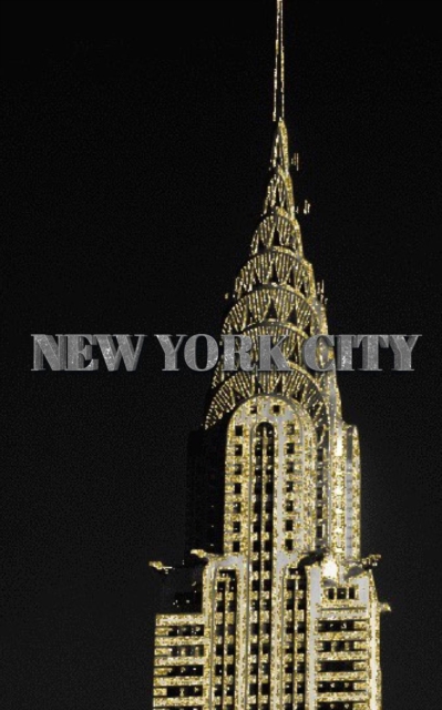 New York City Gold Artist Drawing Journal : New York City gold Chrysler building, Paperback / softback Book