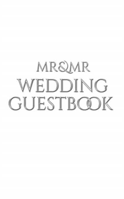 Mr and Mr wedding Guest Book : Weding, Paperback / softback Book