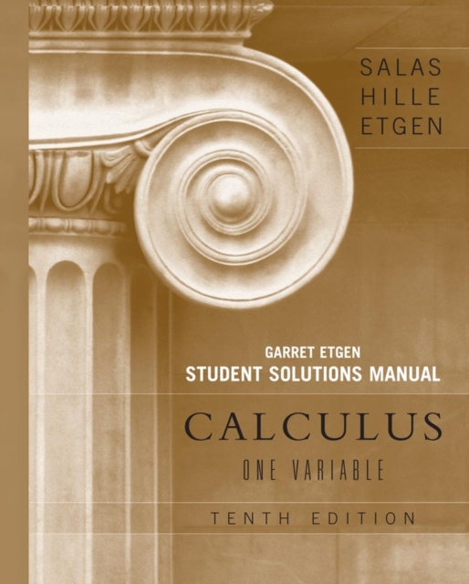 Calculus: One Variable, 10e Chapters 1 - 12 Student Solutions Manual, Paperback / softback Book