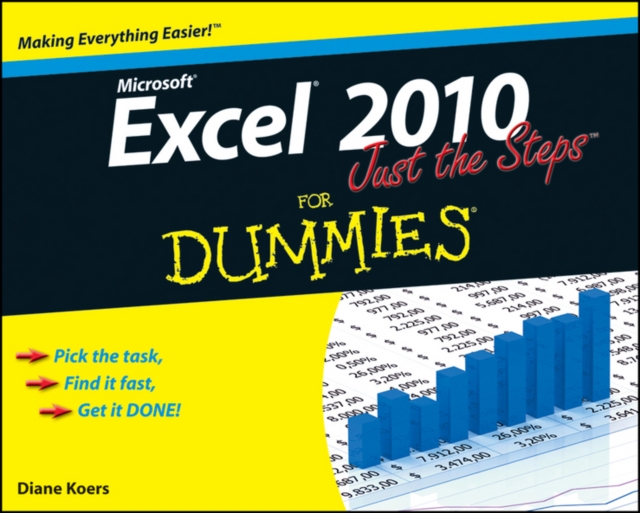 Excel 2010 Just the Steps For Dummies, Paperback / softback Book