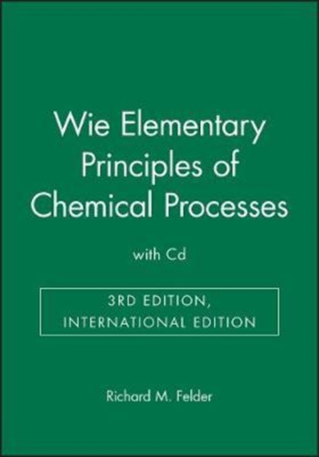 Elementary Principles of Chemical Processes, Paperback / softback Book