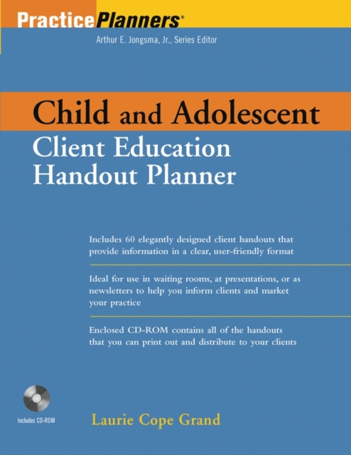 The Child and Adolescent Client Education Handout Planner, Paperback Book