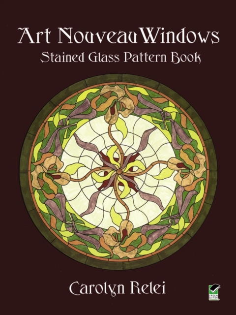 Art Nouveau Windows Stained Glass Pattern Book, Paperback / softback Book
