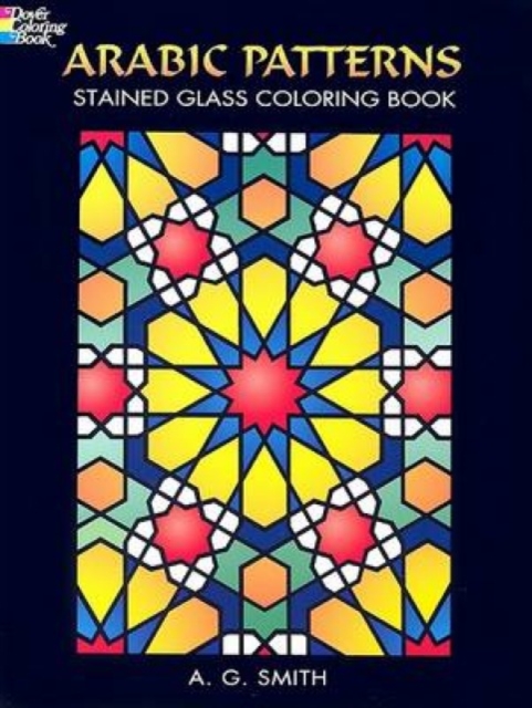 Arabic Patterns Stained Glass Coloring Book, Paperback Book