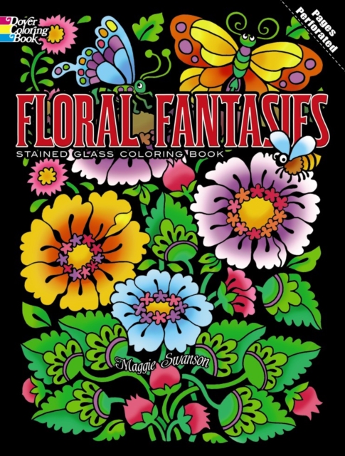 Floral Fantasies Stained Glass Coloring Book, Paperback / softback Book
