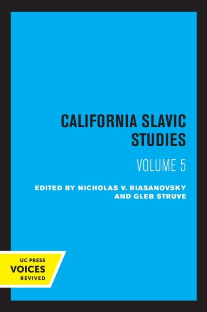 California Slavic Studies, Volume V, Paperback / softback Book