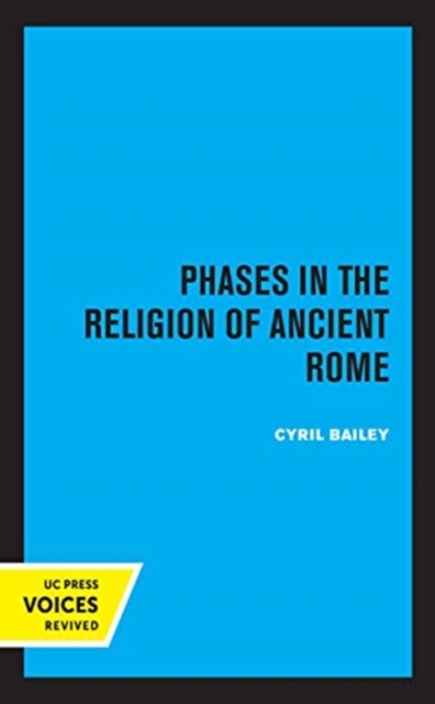 Phases in the Religion of Ancient Rome, Hardback Book