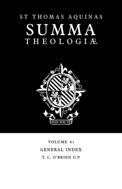 Summa Theologiae Index: Volume 61 : General Index, Paperback / softback Book