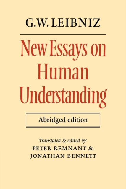 New Essays on Human Understanding Abridged edition, Paperback / softback Book
