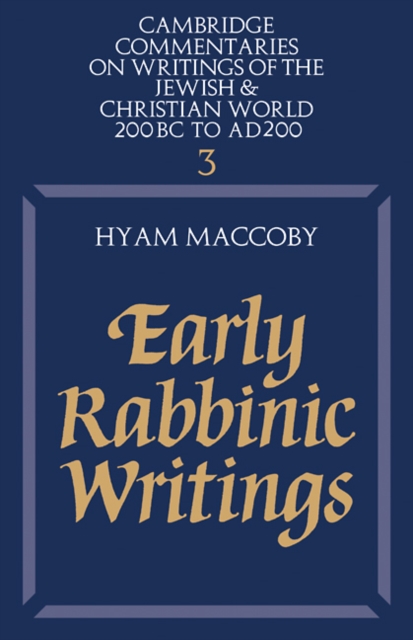 Early Rabbinic Writings, Paperback / softback Book