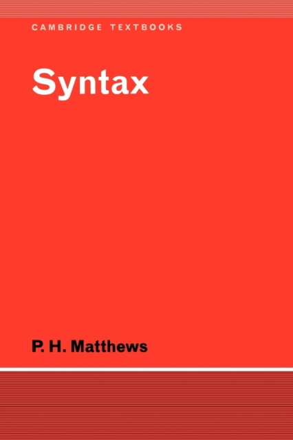 Syntax, Paperback / softback Book