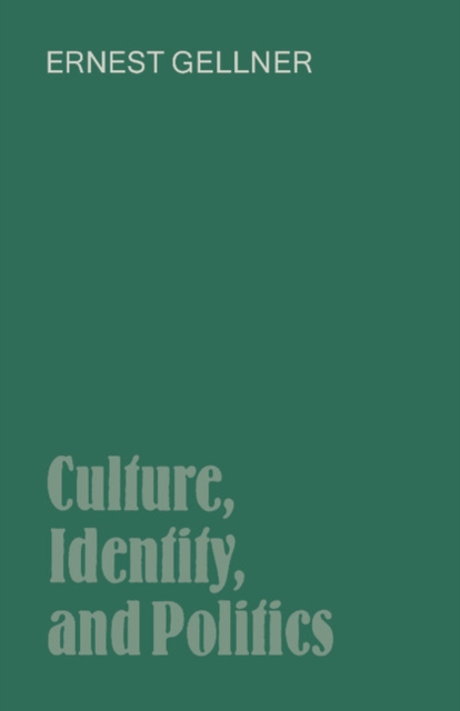 Culture, Identity, and Politics, Paperback / softback Book