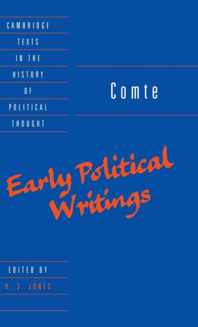 Comte: Early Political Writings, Hardback Book