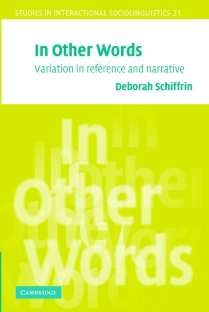 In Other Words : Variation in Reference and Narrative, Paperback / softback Book