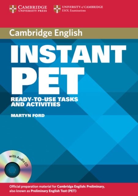Instant PET Book and Audio CD Pack : Ready-to-Use Tasks and Activities, Mixed media product Book