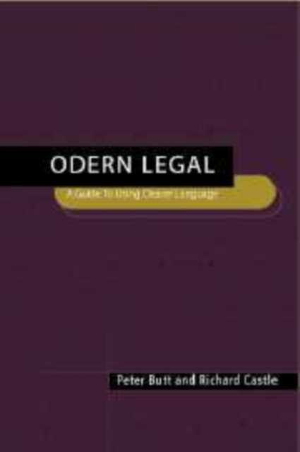 Modern Legal Drafting : A Guide to Using Clearer Language, Hardback Book