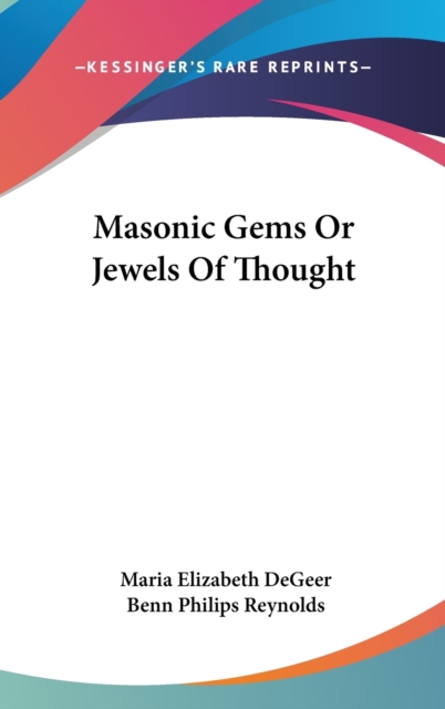 Masonic Gems Or Jewels Of Thought,  Book