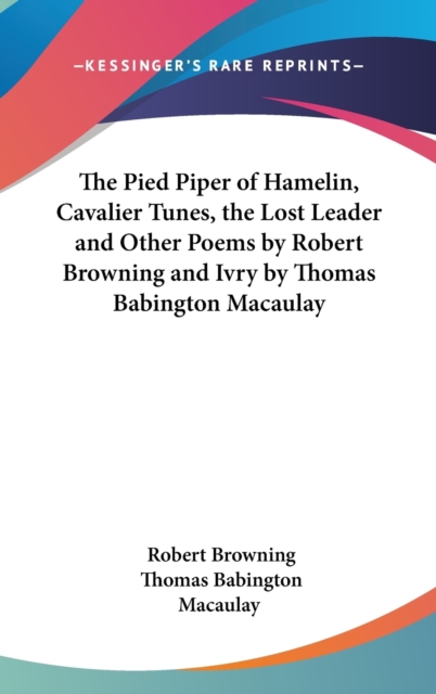 THE PIED PIPER OF HAMELIN, CAVALIER TUNE, Hardback Book