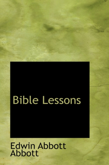Bible Lessons, Hardback Book