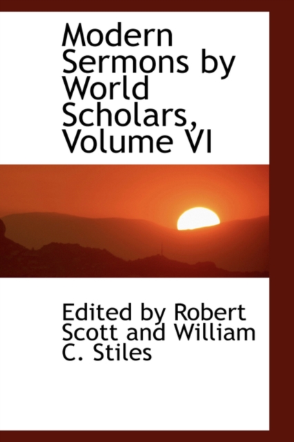 Modern Sermons by World Scholars, Volume VI, Paperback / softback Book