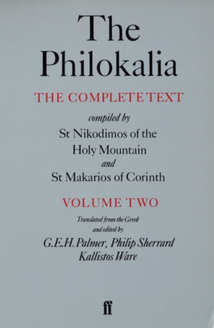 The Philokalia Vol 2, Paperback / softback Book