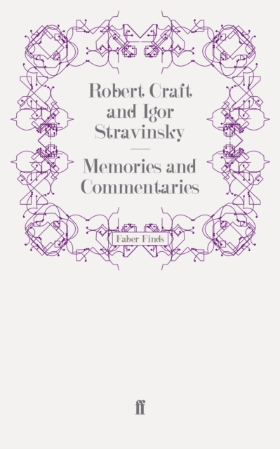 Memories and Commentaries, Paperback / softback Book
