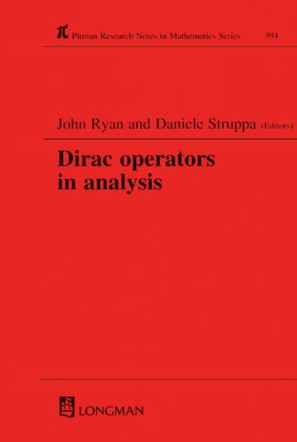 Dirac Operators in Analysis, Hardback Book