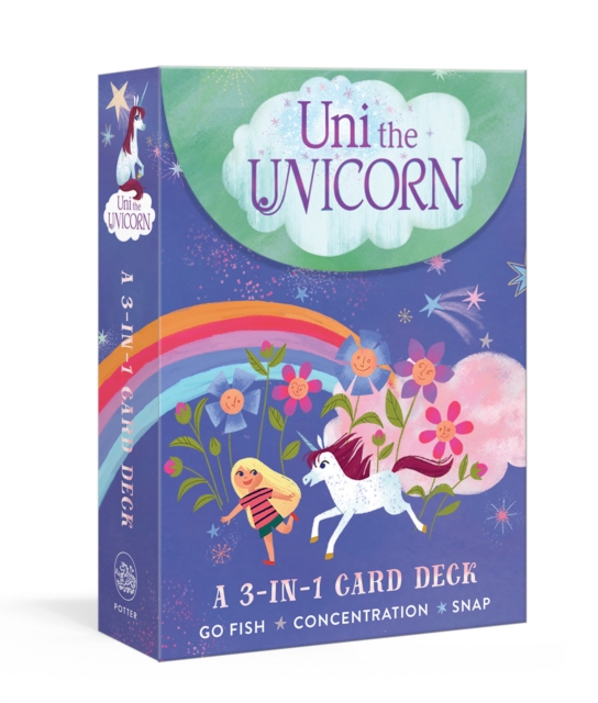 Uni the Unicorn 3-in-1 Card Deck : Card games include Crazy Eights, Concentration, and Snap, Cards Book