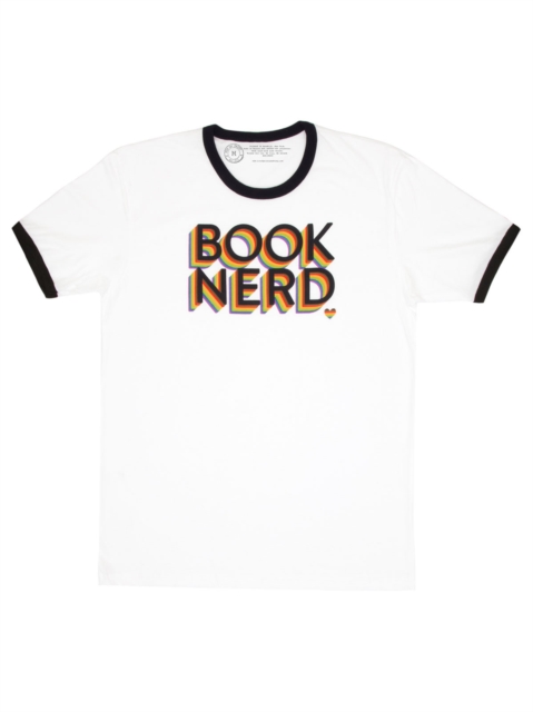 Book Nerd Pride Unisex Ringer T-Shirt Small, ZY Book