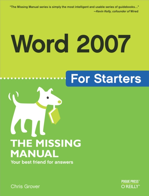 Word 2007 for Starters: The Missing Manual : The Missing Manual, PDF eBook
