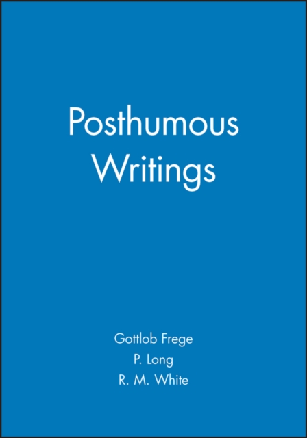 Posthumous Writings, Paperback / softback Book