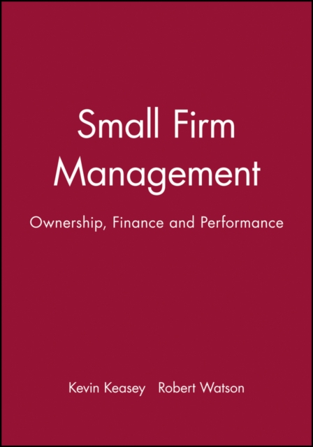 Small Firm Management : Ownership, Finance and Performance, Paperback / softback Book