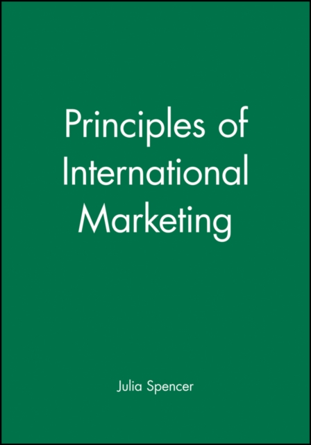 Principles of International Marketing, Paperback / softback Book