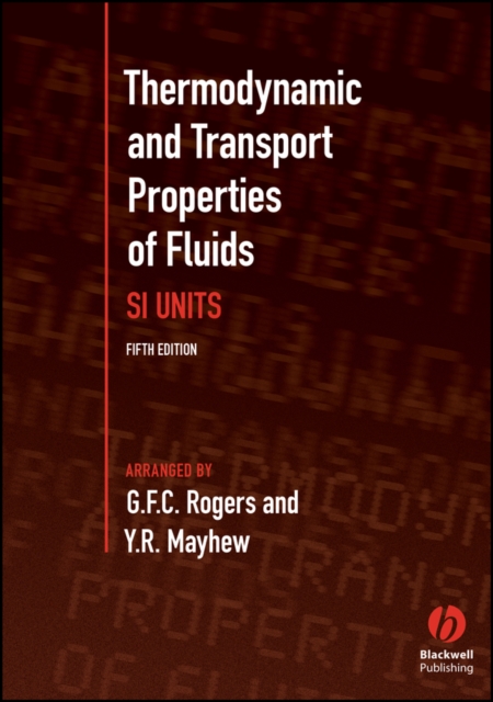 Thermodynamic and Transport Properties of Fluids, Paperback / softback Book