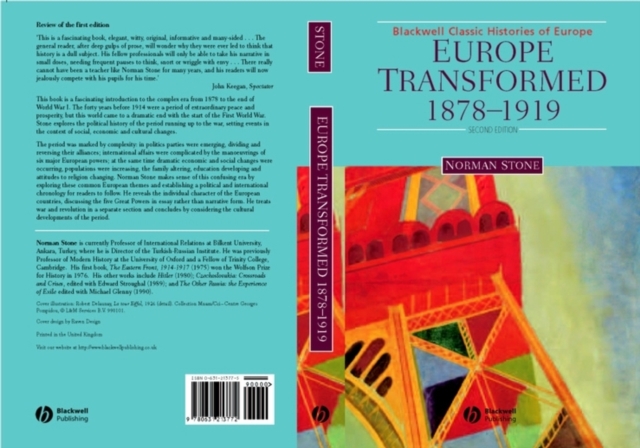 Europe Transformed : 1878-1919, Hardback Book