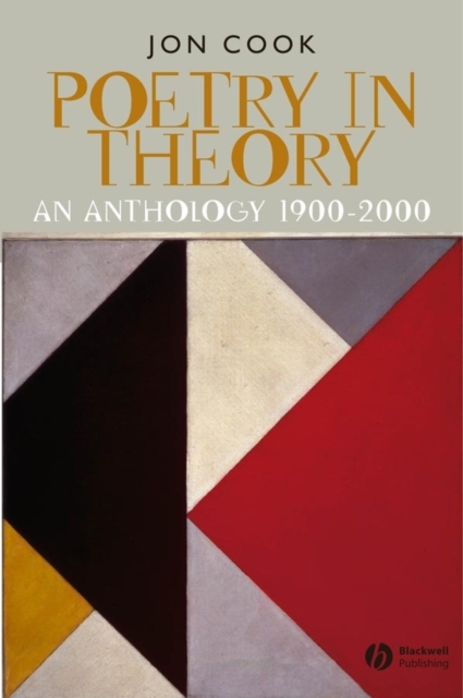 Poetry in Theory : An Anthology 1900-2000, Hardback Book