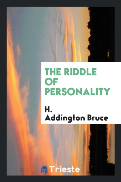 The Riddle of Personality, Paperback Book