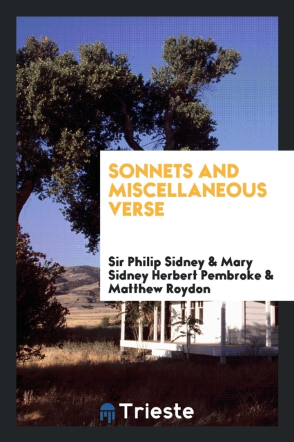 Sonnets and Miscellaneous Verse, Paperback Book