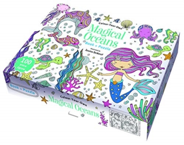 Colour Your Own Magical Oceans Book + Puzzle, Paperback / softback Book