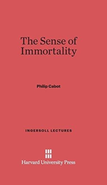 The Sense of Immortality, Hardback Book