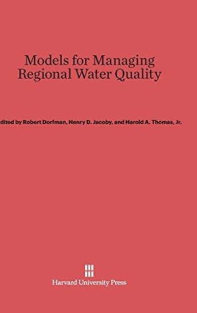 Models for Managing Regional Water Quality, Hardback Book