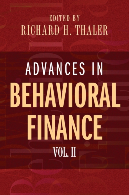 Advances in Behavioral Finance, Volume II, Paperback / softback Book