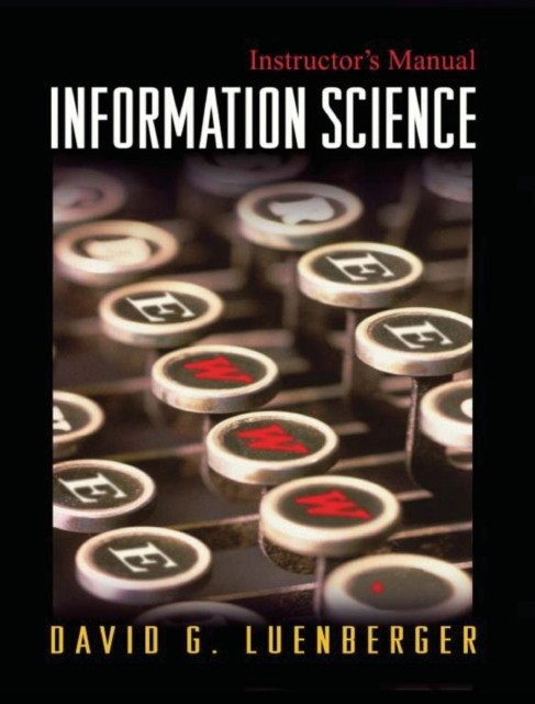 Information Science, Hardback Book