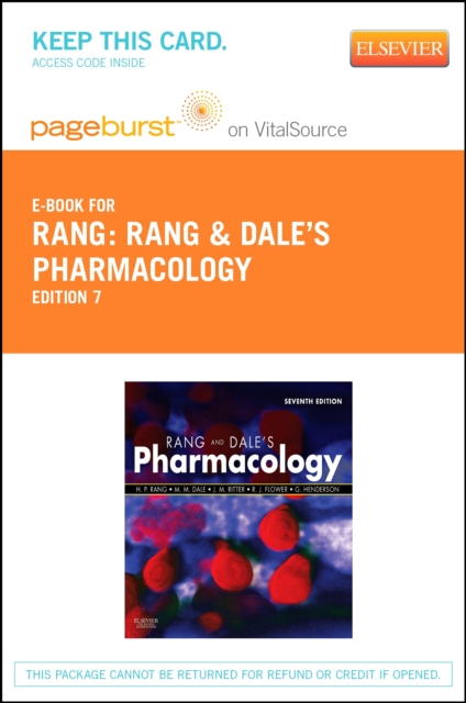 Rang & Dale's Pharmacology - Rental, PDF eBook