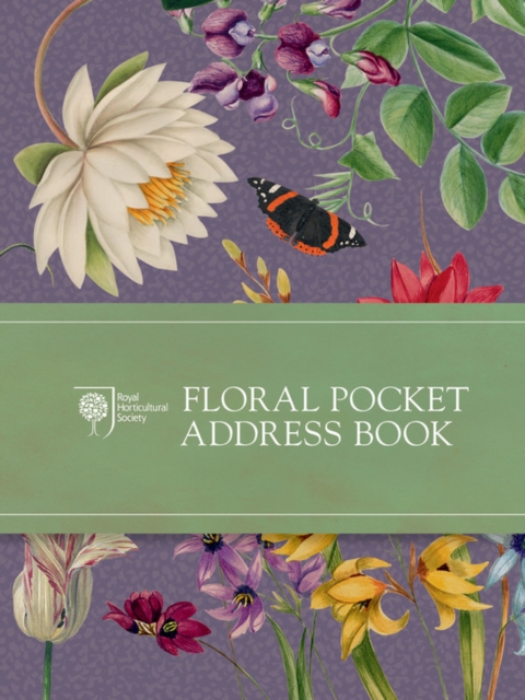 RHS Floral Pocket Address Book, Hardback Book
